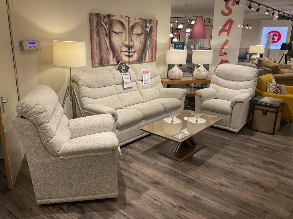 G Plan Malvern 3 Seater Sofa, Chair & Power Recliner Chair