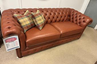 FK Chesterfield Leather 3 Seater Sofa