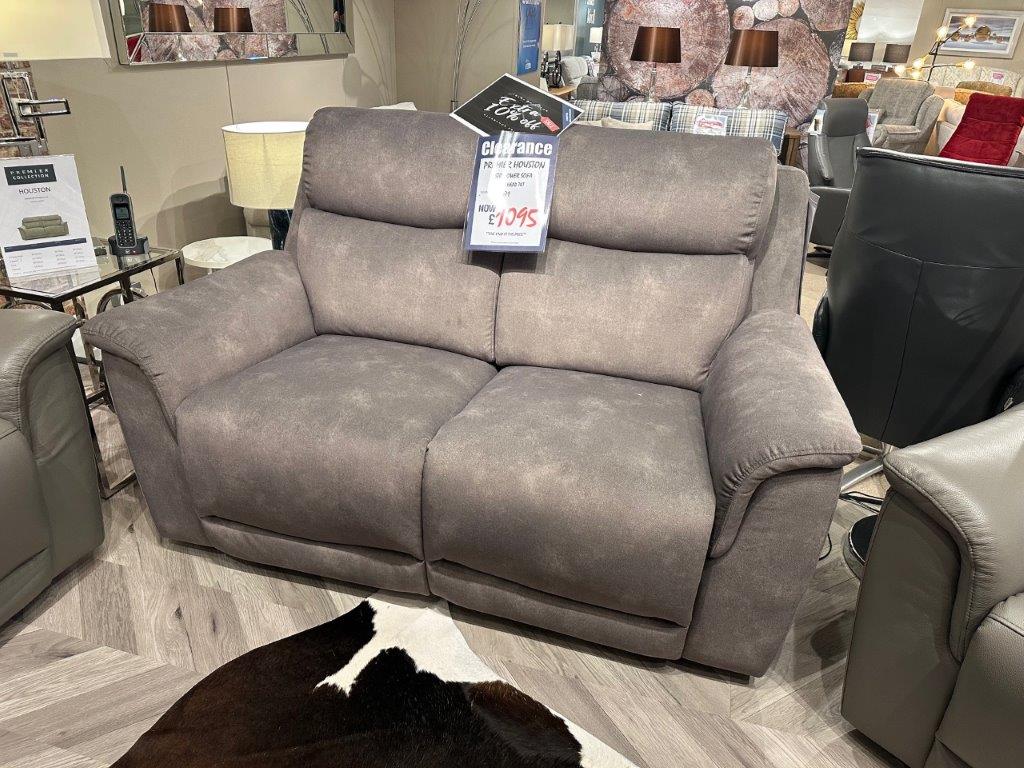 Premier Houston 2 Seater Power Recliner Sofa With Power Head Tilt