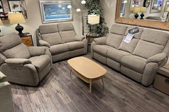 G Plan Kingsbury 3 Seater Power Recliner Sofa, 2 Seater Sofa & Power Recliner Chair
