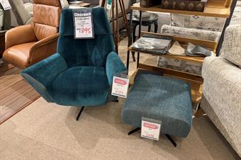 G Plan Vintage Peabody Kingfisher Chair & Stool