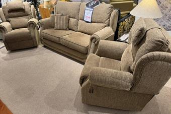 Ideal Washington 3 Seater sofa & 2 x Power Recliner Chairs