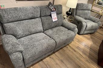 La-Z-Boy Winchester 3 Seater Power Recliner Sofa (With Power Head Tilt) & A Power Recliner Chair (With Power Head Tilt)