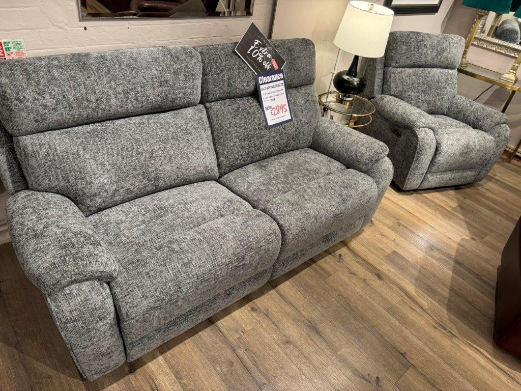 La-Z-Boy Winchester 3 Seater Power Recliner Sofa (With Power Head Tilt) & A Power Recliner Chair (With Power Head Tilt)